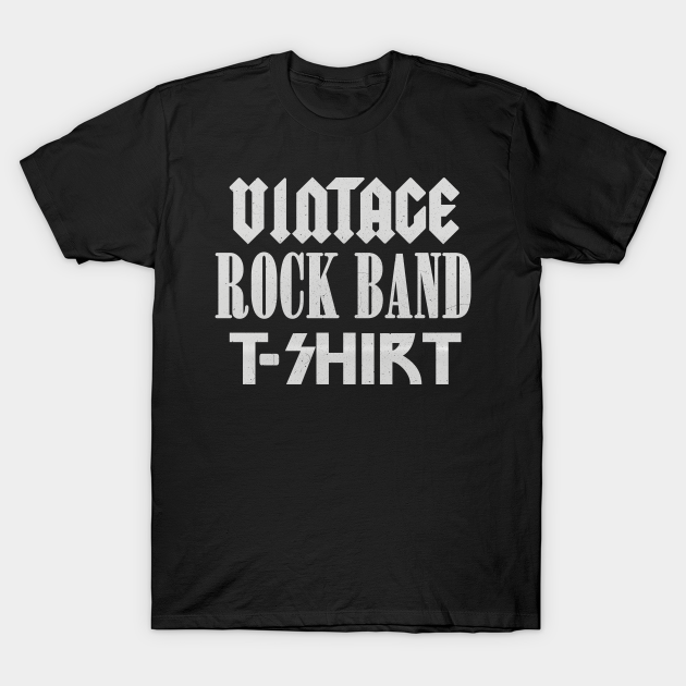 Vintage Rock Band Tshirt Music TShirt TeePublic
